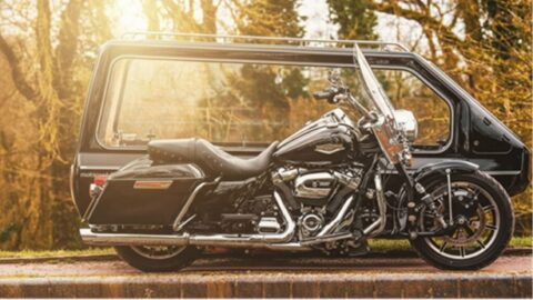 Motorcycle Hearse for Funerals in Cornwall